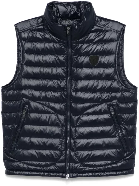 Vunena vesta Polo Ralph Lauren s vezom karirana crna