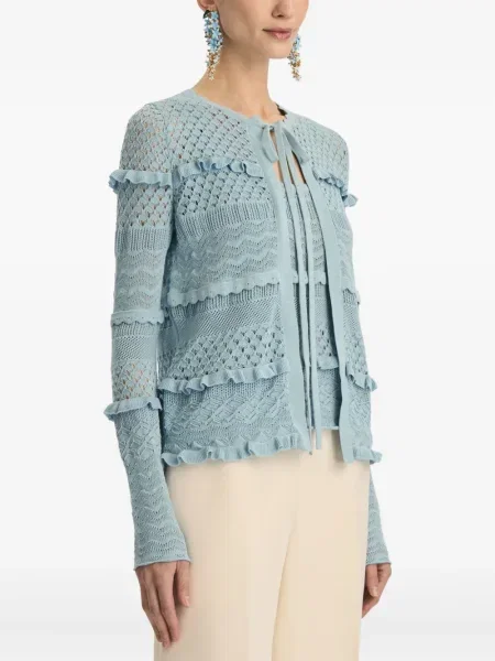 Cardigan Oscar De La Renta albastru