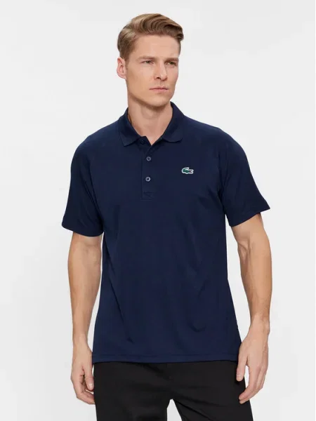 Lacoste Тениска с яка и тъмносин