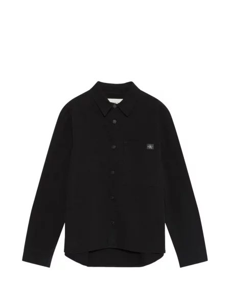 Geacă cămașă Calvin Klein cu autograf negru