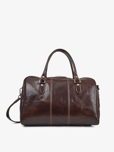 Кожаная дорожная сумка Inbag коричневая