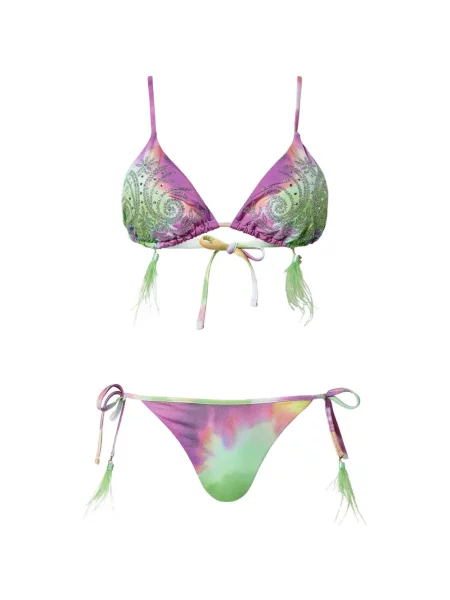Bikini Twinset cu legături violet