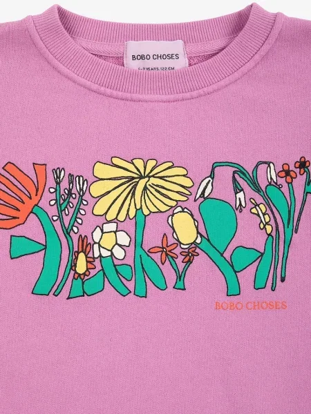 Bobo Choses Дитяча кофта Color Herbalist relaxed sweatshirt