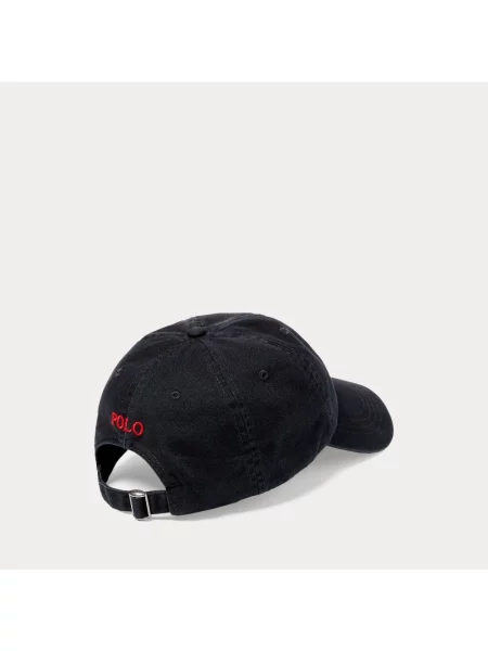Czapka z daszkiem Polo Ralph Lauren klasyczna czarna