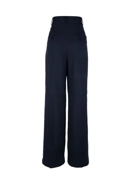 Pantaloni Alberta Ferretti plisate albastru