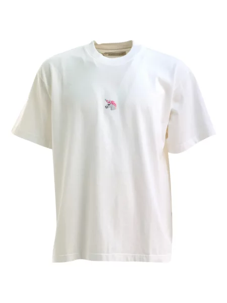 Tricou Alberto Bresci cu broderie alb