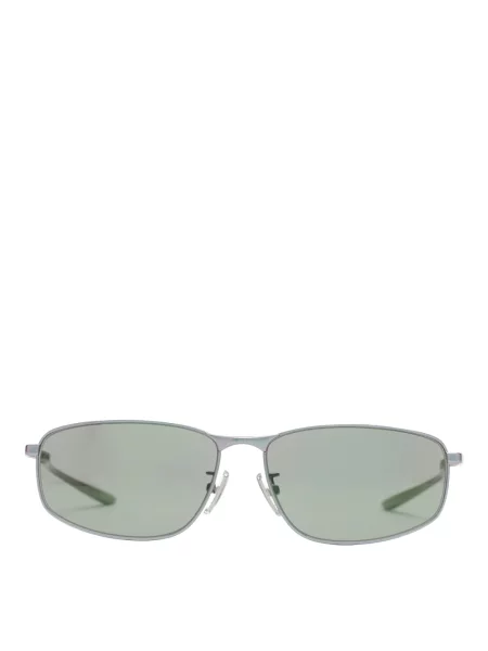 Lniane okulary przeciwsłoneczne Balenciaga zielone