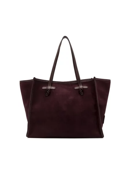 Shopperka Gianni Chiarini zamszowa czerwona