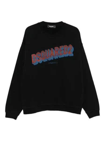 Mikina Dsquared2 s potiskem černá