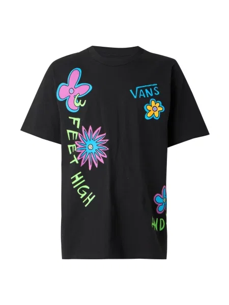 VANS Tricou De La Soul 3 Feet High And Rising albastru neon / verde deschis / roz eozină negru