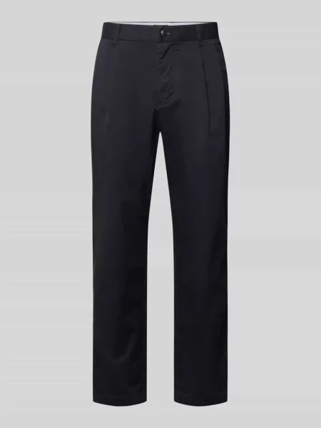 Spodnie w kroju tapered fit z tylnymi Mcneal granatowe