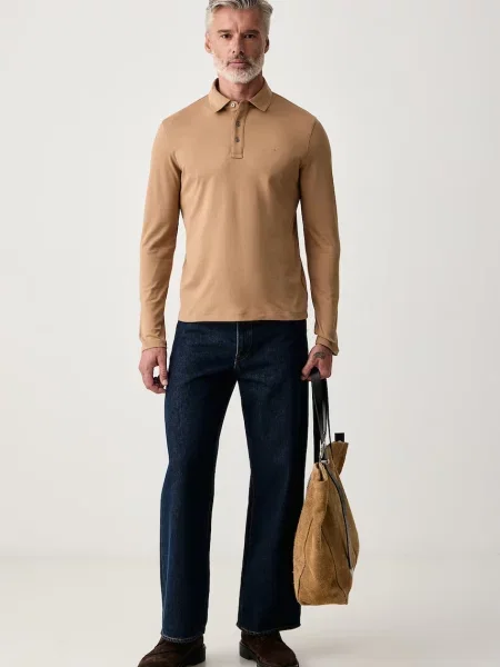 Tricou cu mânecă lungă Michael Kors maro