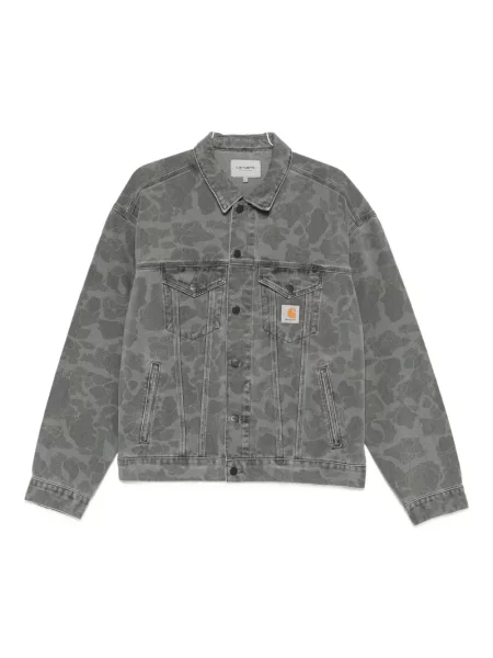 Geacă Carhartt Wip cu model camuflaj gri