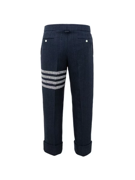Spodnie Thom Browne niebieskie