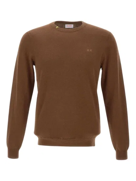 Pulover Sun68 cu broderie maro