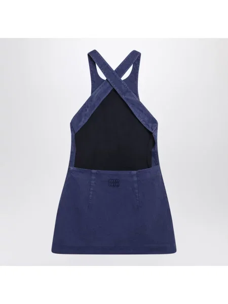 Sukienka mini Miu Miu niebieska