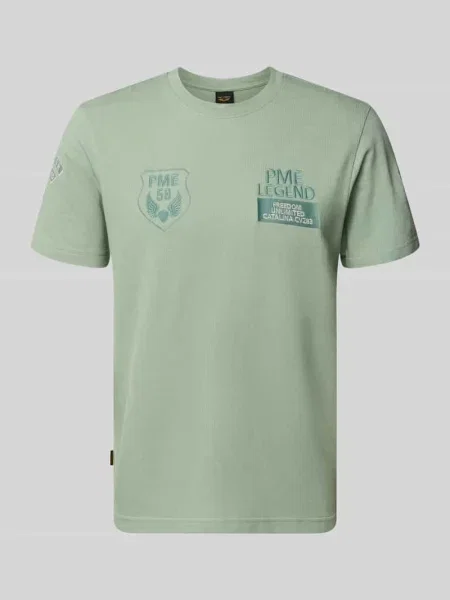 T-shirt z okrągłym dekoltem i haftami Pme Legend