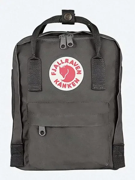 Раница Fjallraven Kanken Mini малък с апликация сиво