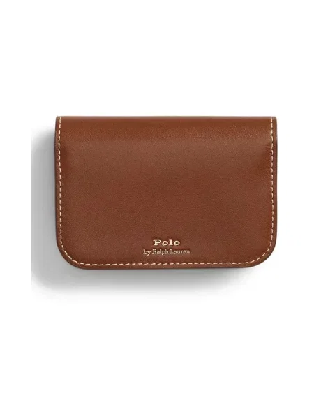 Portfel Polo Ralph Lauren skórzany brązowy