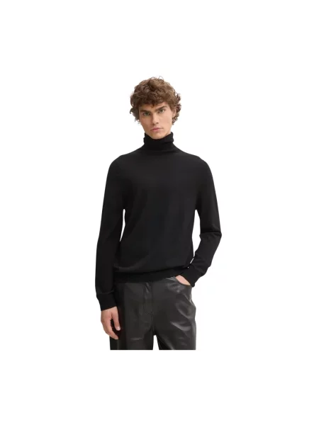 Sweter z golfem Ps Paul Smith wełniany do golfa czarny
