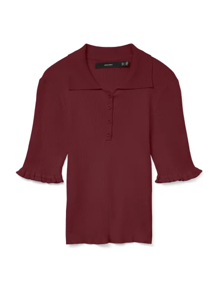 VERO MODA Svetr VMWONDER vínově červená