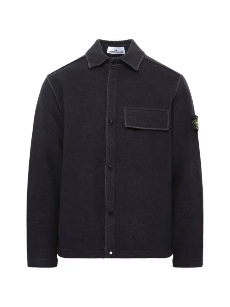 Bouclé cămașă Stone Island cu strasuri gri