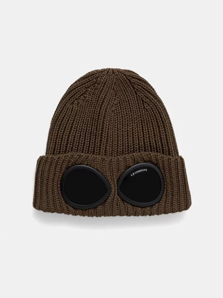 C.P. Company σκούφος beanie μάλλινος πράσινο