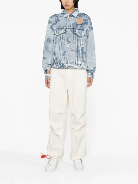 Džinsinė striukė Off-white balta