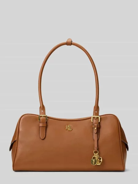 Lauren Ralph Lauren torebka skórzana brązowa