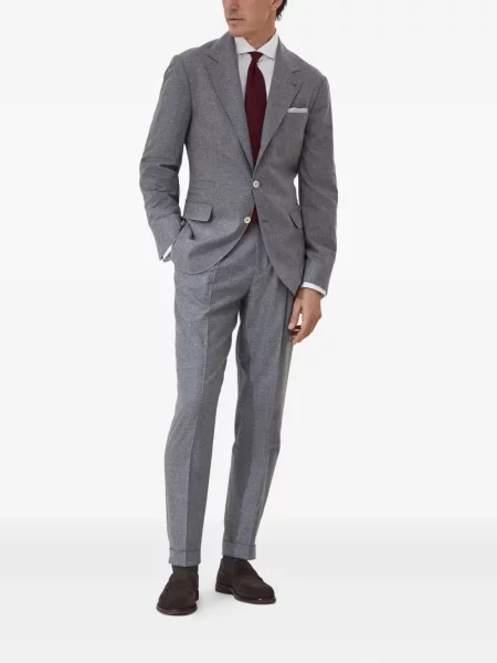 Cămașă Brunello Cucinelli din țesătură twill alb
