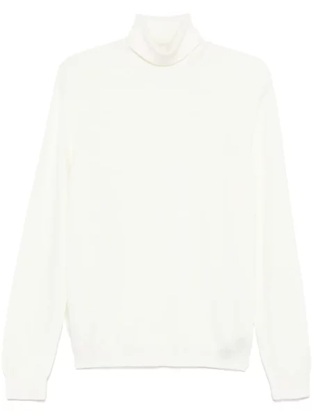 Sweter Zanone wełniany biały