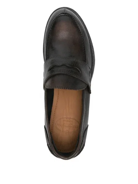 Pantofi loafer Fratelli Rennella din piele maro