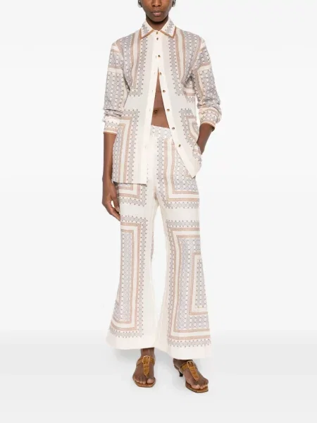 Pantaloni Zimmermann cu imprimeu geometric
