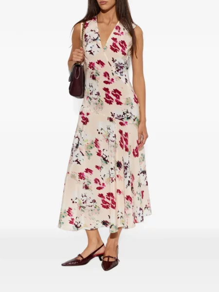 Rochie midi Ulla Johnson cu model floral cu imagine