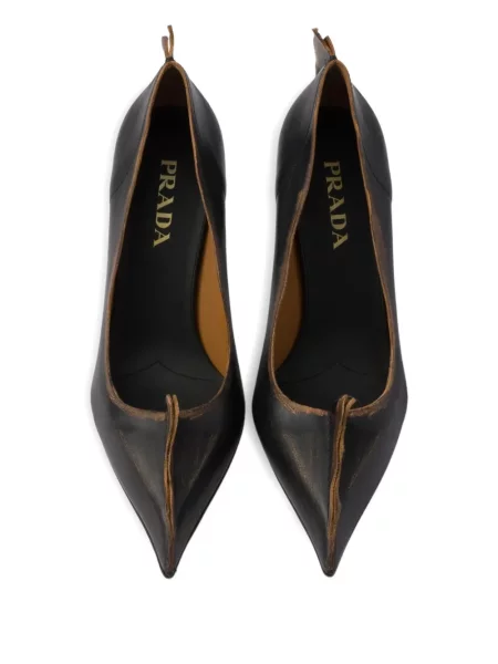 Pantofi cu toc Prada din piele negru