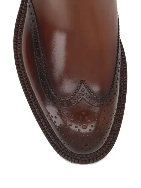 Brogues Santoni maro