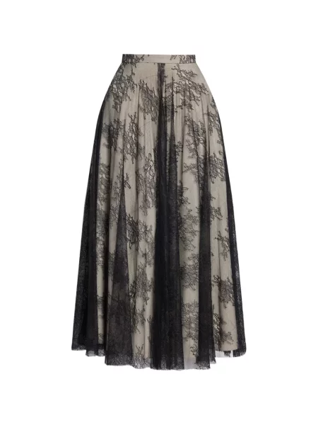 Fustă Erdem cu model floral din dantelă în linie A