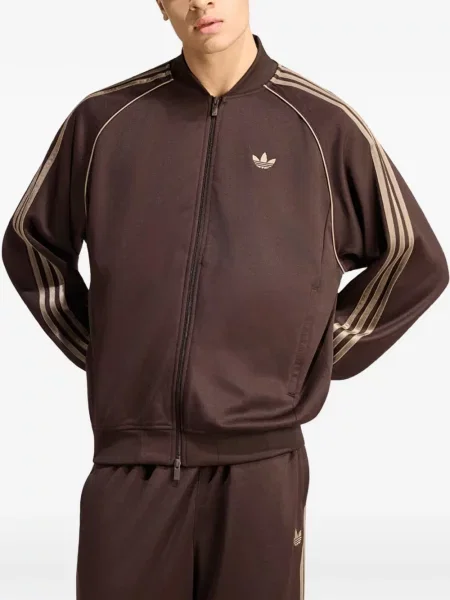 Sală de gimnastică hanorac Adidas cu autograf maro