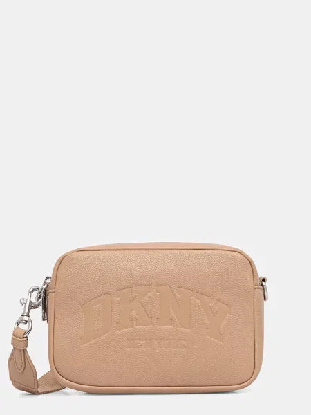 DKNY geantă crossbody pentru femei cu imitație de piele bej