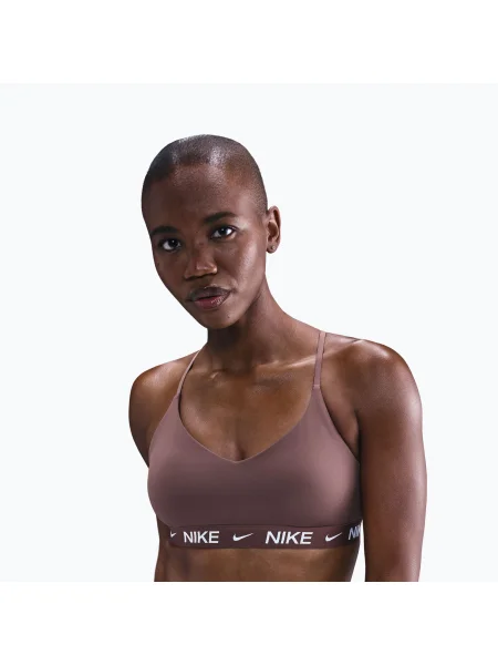 Спортен сутиен Nike Dri-Fit Indy Light Support tattoo/tattoo/white бяло