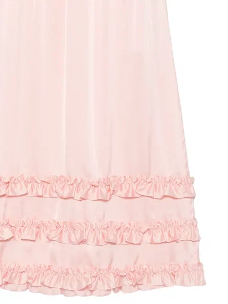 Fusta maxi Simone Rocha cu volane roz
