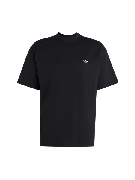 ADIDAS ORIGINALS Tricou Trefoil Essentials negru alb