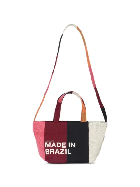 Geantă de mână Osklen cu dungi roșu