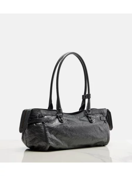 Geanta de piele Balenciaga din piele gri