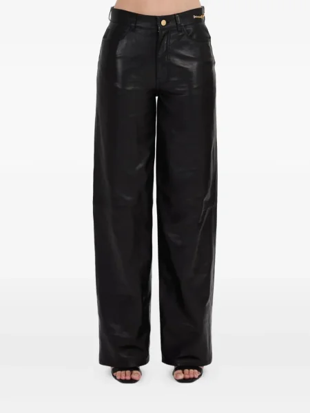 Pantaloni Amiri din piele negru