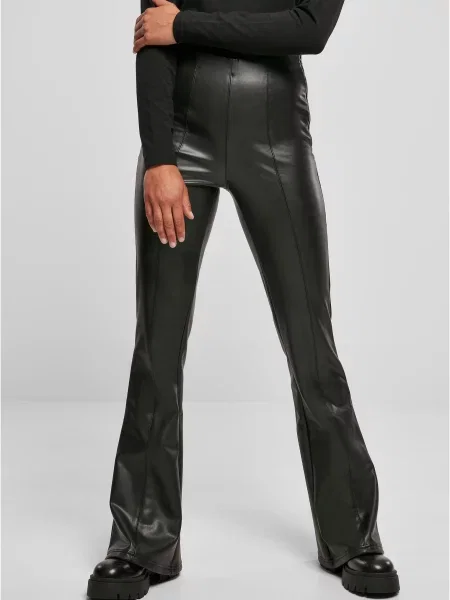 Usnjene hlače Urban Classics črna