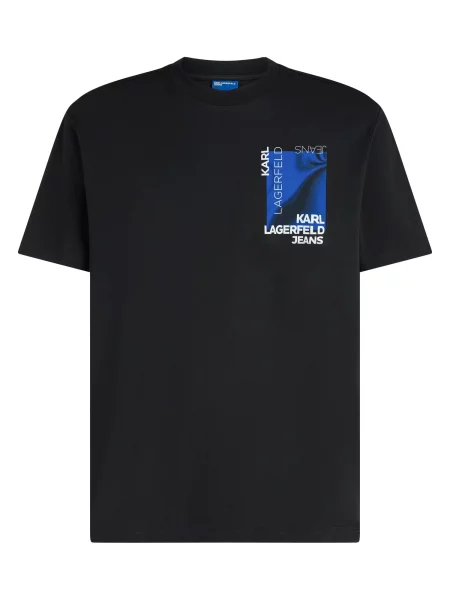 KARL LAGERFELD JEANS Tricou albastru / negru alb