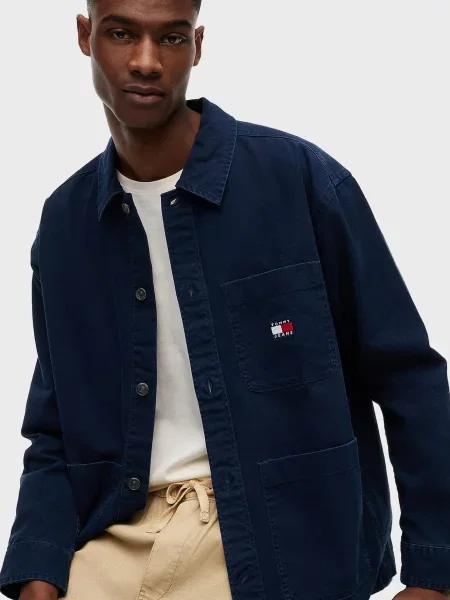 Джинсовая рубашка Tommy Jeans синяя