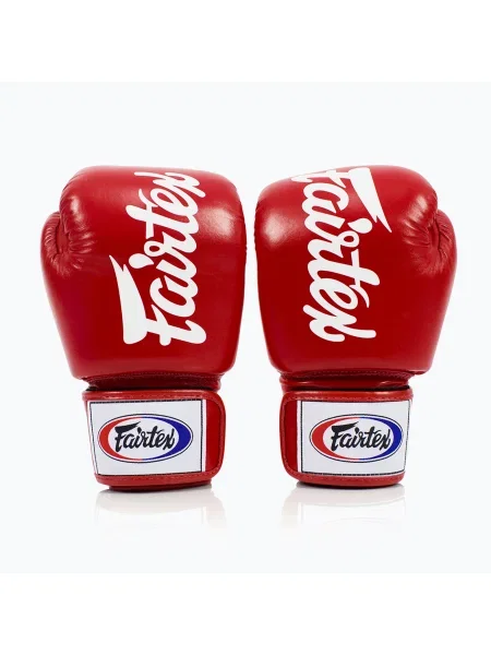 Fairtex Deluxe Tight-Fit боксови ръкавици червени