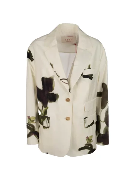 Marynarka Co.go w kwiatki z nadrukiem